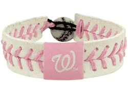 Washington Nationals Bracelet Baseball Pink CO