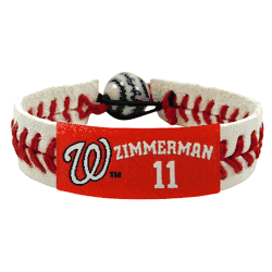Washington Nationals Bracelet Classic Baseball Ryan Zimmerman CO