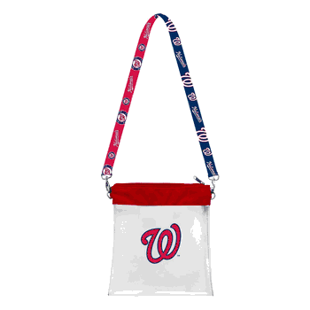 Washington Nationals Clear Pattern Strap Bag