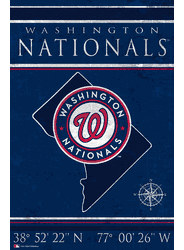Washington Nationals Coordinates 17x26