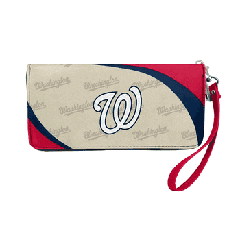 Washington Nationals Curve Zip Organizer Wallet