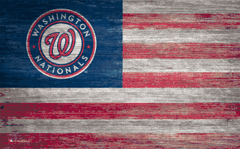 Washington Nationals Distressed Flag 11x19
