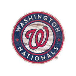 Washington Nationals Distressed Logo Cutout Sign