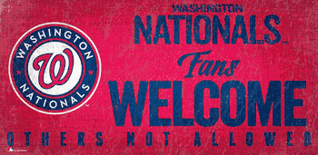 Washington Nationals Fans Welcome 6x12 Sign