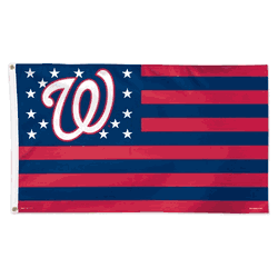 Washington Nationals Flag 3x5 Deluxe Style Stars and Stripes Design