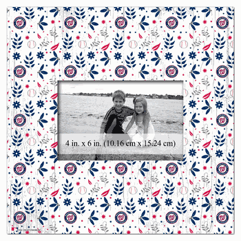 Washington Nationals Floral Pattern 10x10 Frame