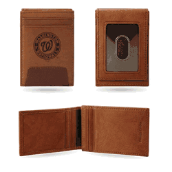 Washington Nationals Genuine Leather Front Pocket Wallet