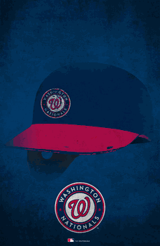 Washington Nationals Ghost Helmet 17x26