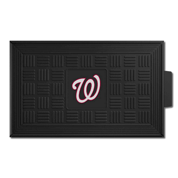 Washington Nationals Heavy Duty Vinyl Medallion Door Mat - 19.5in. x 31in.