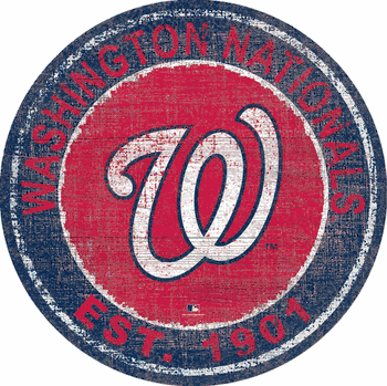 Washington Nationals Heritage Logo Round Sign