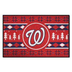Washington Nationals Holiday Sweater Starter Mat Accent Rug - 19in. x 30in.