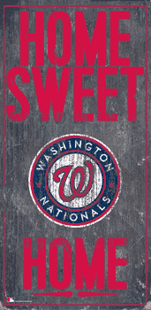 Washington Nationals Home Home Sweet Home Sign