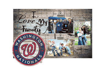 Washington Nationals I Love my Family Clip Frame