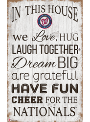 Washington Nationals In This House 11x19 Sign