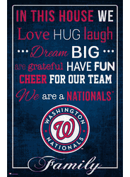 Washington Nationals In This House 17x26