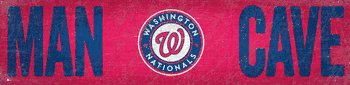 Washington Nationals Man Cave 6x24 Sign