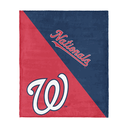 Washington Nationals MLB Halftone Silk Touch Throw Blanket 46x60 inches