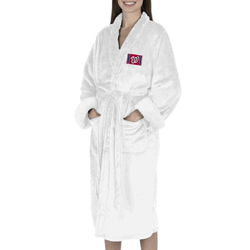 Washington Nationals MLB Tag Silk Touch Robe Small/Medium