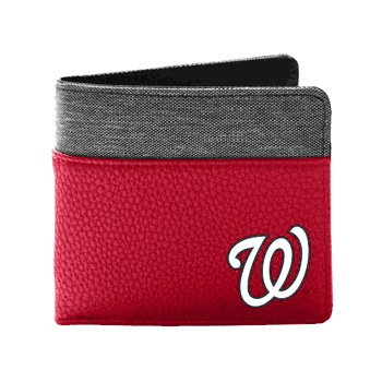 Washington Nationals Pebble BiFold Wallet LRED