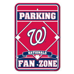 Washington Nationals Plastic Parking Sign