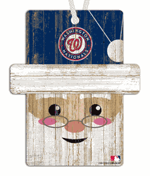 Washington Nationals Santa Ornament