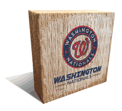 Washington Nationals Team Logo Block 6X6