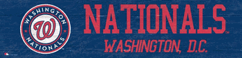 Washington Nationals Team Name 6x24 Sign