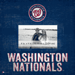 Washington Nationals Team Name Frame 10"x10"