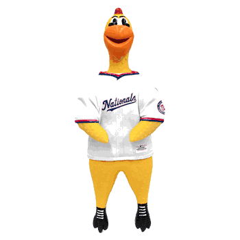 Washington Nationals Team Rubber Chicken Toy