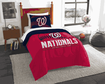 MLB Washington Nationals Grandslam Twin Comforter Set