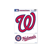 Washington Nationals Ultra Decal 11in x 17in - Logo