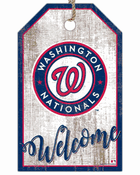 Washington Nationals Welcome Team Tag 11x19 Sign