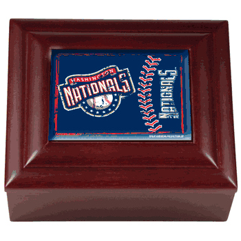 Washington Nationals Wood Keepsake Box