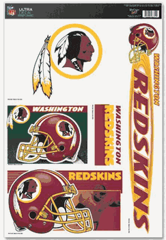 Washington Redskins Decal 11x17 Ultra