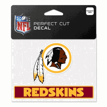 Washington Redskins Decal 4.5x5.75 Perfect Cut Color