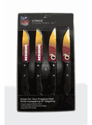 Washington Redskins Knife Set - Steak - 4 Pack
