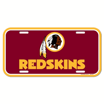 Washington Redskins License Plate