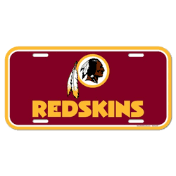 Washington Redskins License Plate