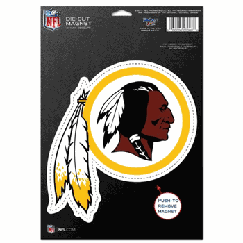 Washington Redskins Magnet - 6.5 in x 9 in - Die-Cut - Logo