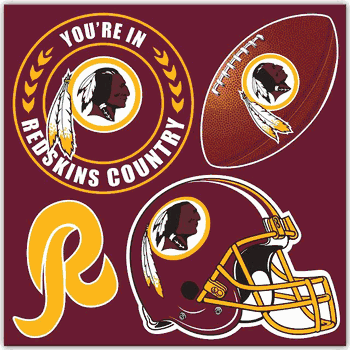 Washington Redskins Magnet Kit 4 Piece CO