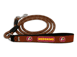 Washington Redskins Pet Leash Leather Frozen Rope Football Size Medium CO