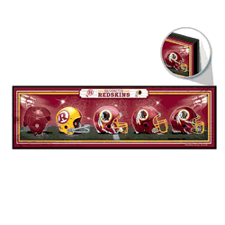 Washington Redskins Sign 9x30 Wood Helmets Design