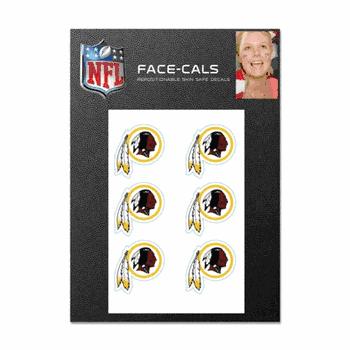 Washington Redskins Tattoo Face Cals