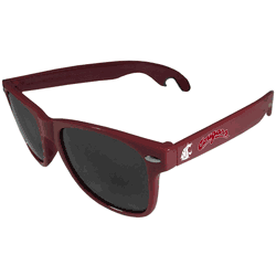 Washington St. Cougars Beachfarer Bottle Opener Sunglasses, Maroon