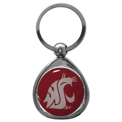 Washington St. Cougars Chrome Key Chain