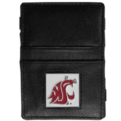 Washington St. Cougars Leather Jacob's Ladder Wallet