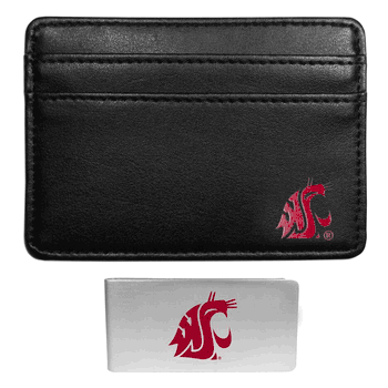 Washington St. Cougars Weekend Wallet & Money Clip