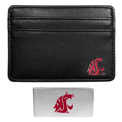 Washington St. Cougars Weekend Wallet & Money Clip