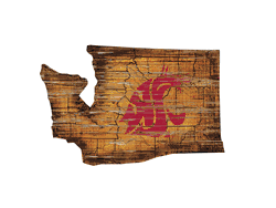 Washington State Cougars 12" Mini Roadmap State Sign