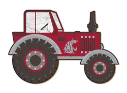 Washington State Cougars 12" Tractor Cutout Sign